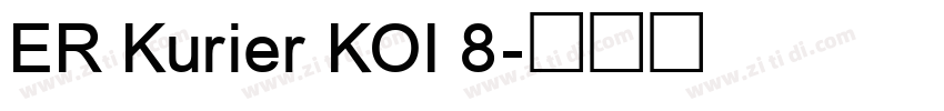 ER Kurier KOI 8字体转换